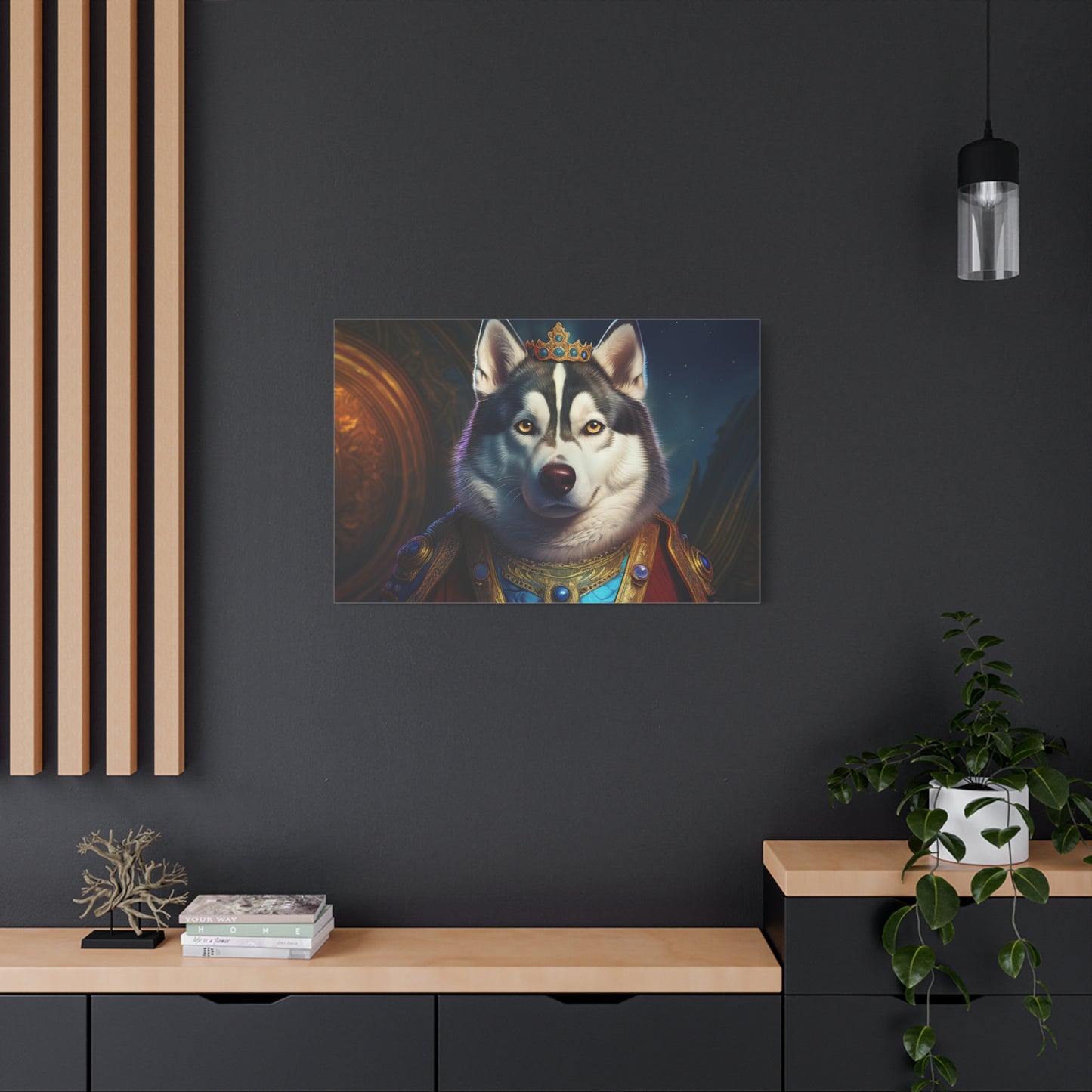 Siberian Husky Renaissance Pet Portrait on Canvas, wall art, wall print, dog portrait, dog art