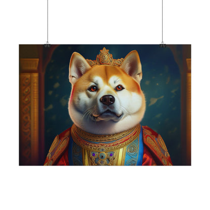 Shiba Dog Renaissance Portrait Print,  Art Print, Wall Decor Gift, Animal Lover Home Decor, wall prints, wall art