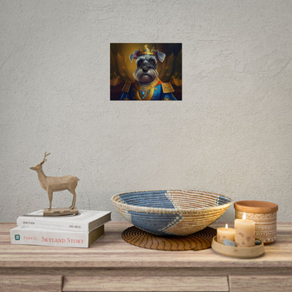 Miniature Schnauzer Dog Renaissance Pet Portrait Art Print | Wall Art | Wall Print