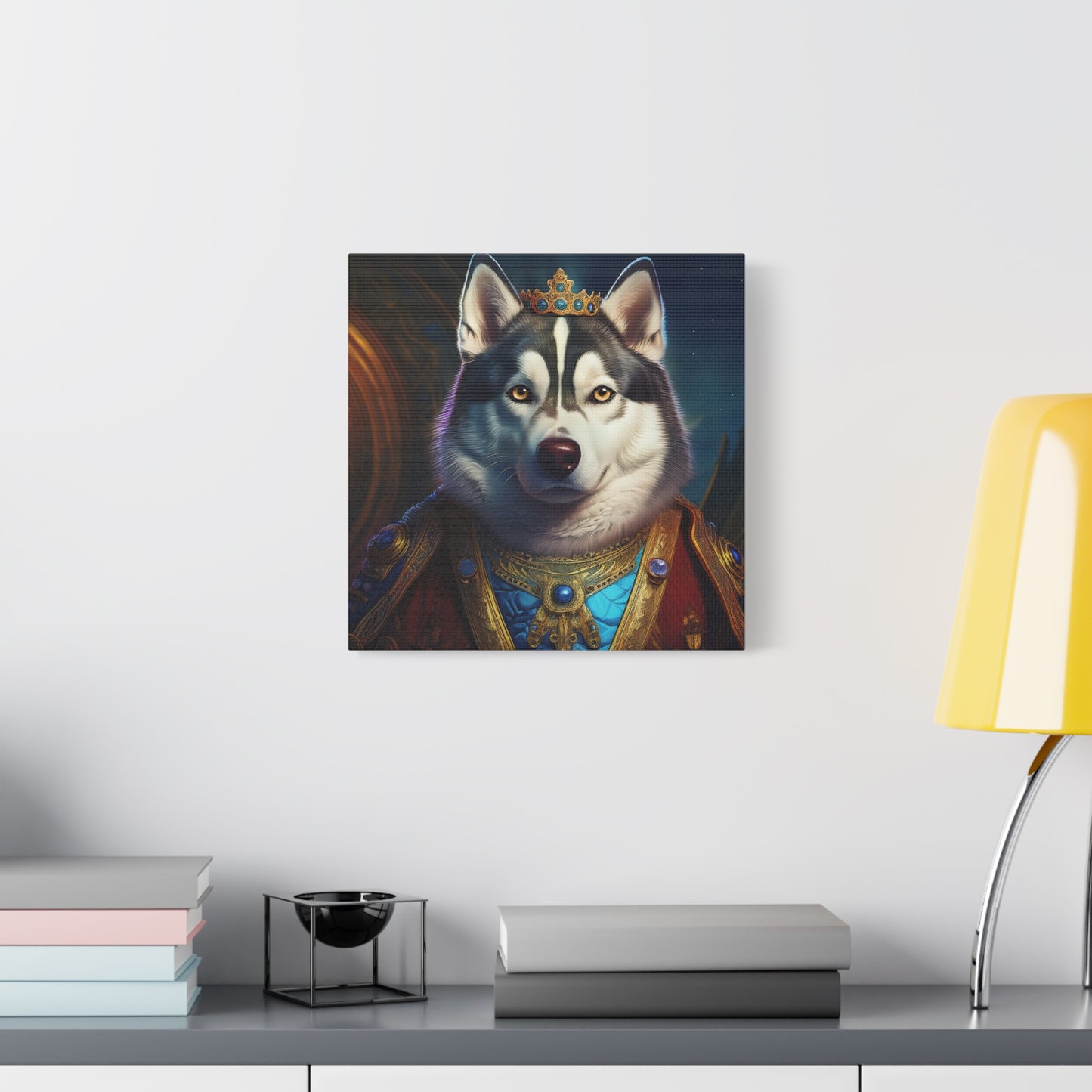 Siberian Husky Renaissance Pet Portrait on Canvas, wall art, wall print, dog portrait, dog art