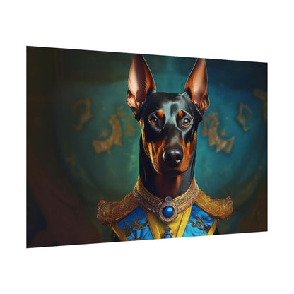 Doberman Pinscher Renaissance  Dog Pet Portrait Print | Wall Art | Wall Print | Dog Art