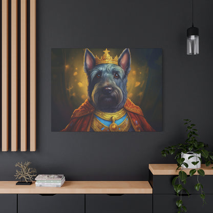 Scottish Terrier Renaissance Pet Portrait on Canvas | Wall art, wall print, dog portrait, dog art