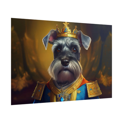 Miniature Schnauzer Dog Renaissance Pet Portrait Art Print | Wall Art | Wall Print