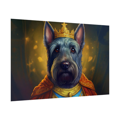 Scottish Terrier Renaissance Pet Portrait Print, Dog Lover Wall Art, Animal Artwork, wall prints, wall art, Dog Memorial Gift