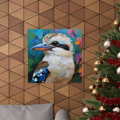 Kookaburra Australian Bird Oil Painting Print | Wall Art | Wall Print | Bird Art
