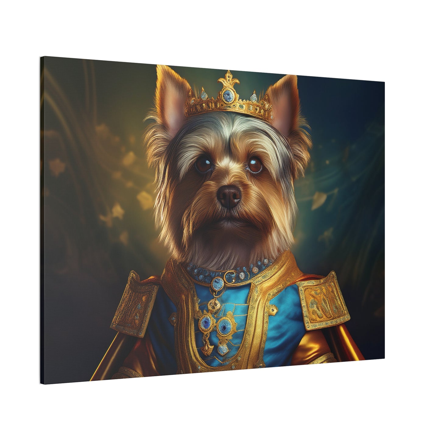 Yorkshire Terrier Renaissance Pet Portrait on Canvas | Wall Art | Wall Print | Dog Art
