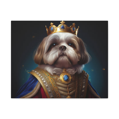 Shih Tzu Renaissance Pet Portrait on Canvas | wall art, wall print, dog portrait, dog art