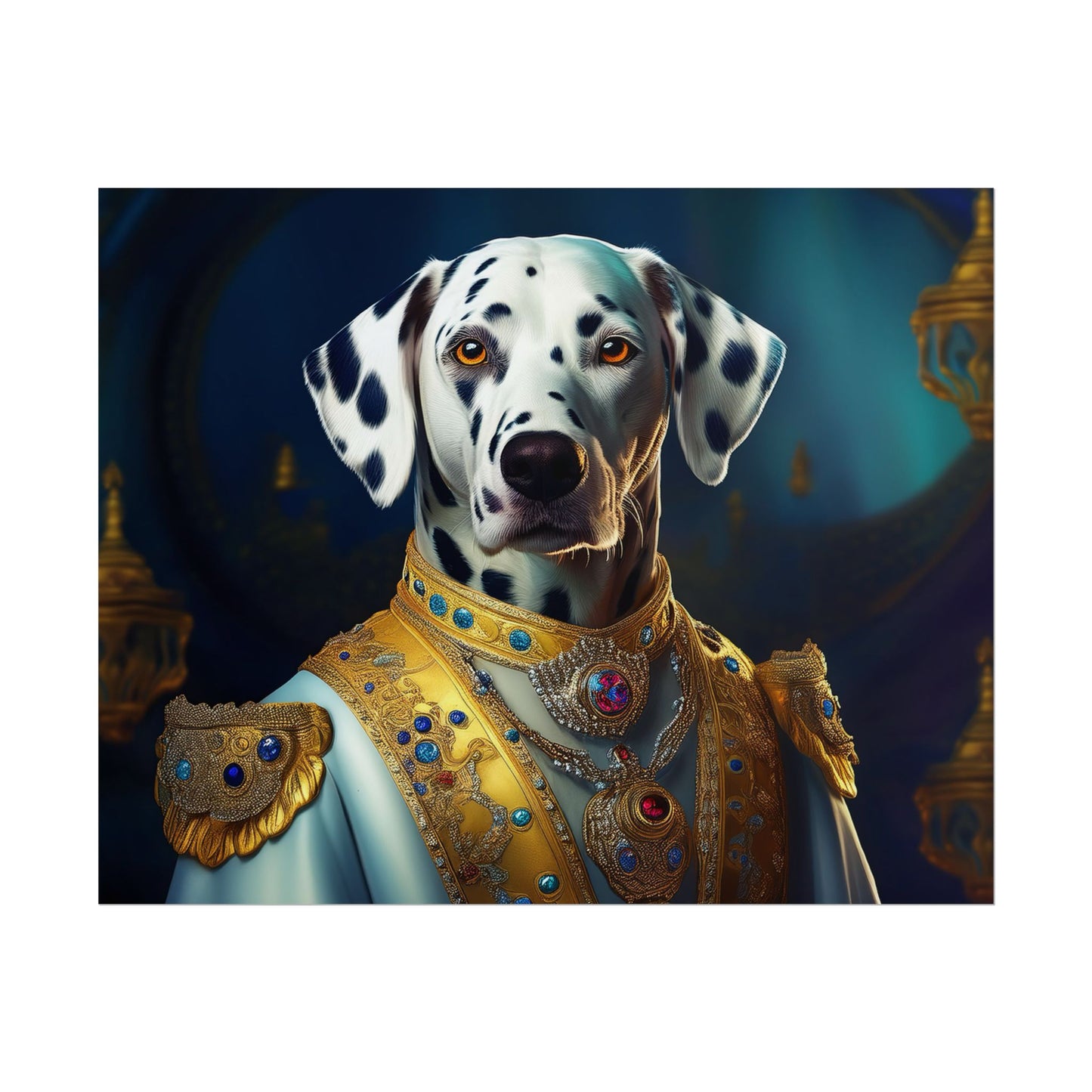 Dalmation Dog Renaissance Pet Portrait Wall Print | Art Print | Wall Art | Dog Art