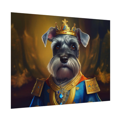 Miniature Schnauzer Dog Renaissance Pet Portrait Art Print | Wall Art | Wall Print