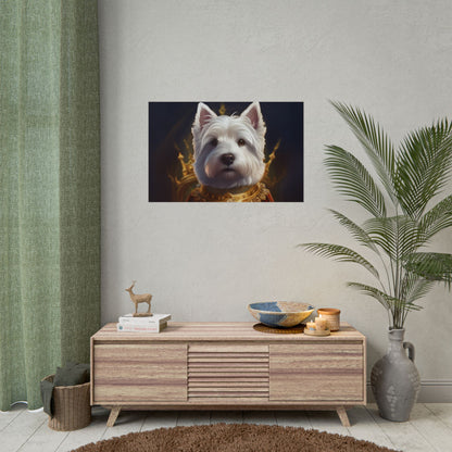 West Highland White Terrier Dog Renaissance Pet Portrait Print, West Highland White Terrier Art Print, Dog Wall Art, Wall Print, Wall Art