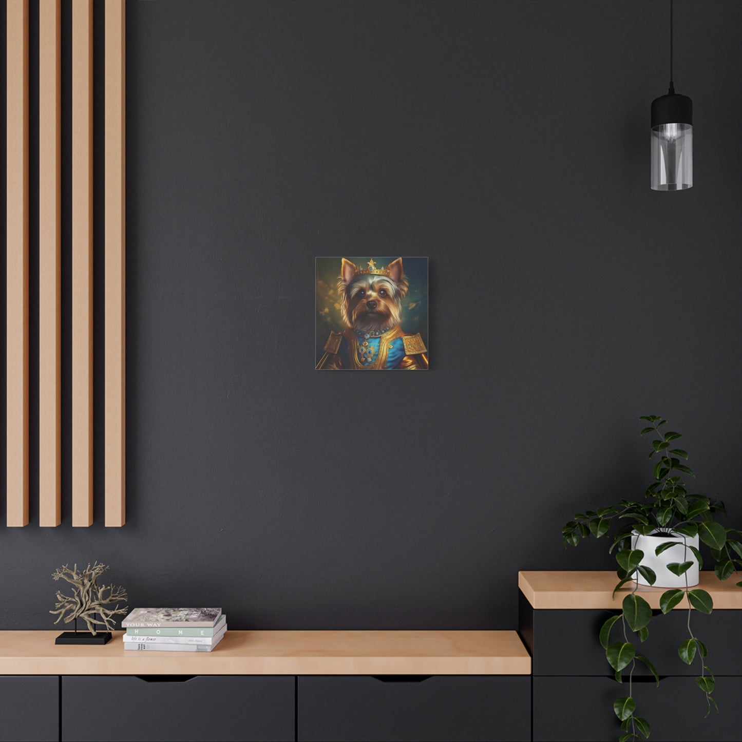 Yorkshire Terrier Renaissance Pet Portrait on Canvas | Wall Art | Wall Print | Dog Art
