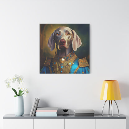 Weimaraner Renaissance Pet Portrait on Canvas -  wall art, wall print, dog portrait, dog art