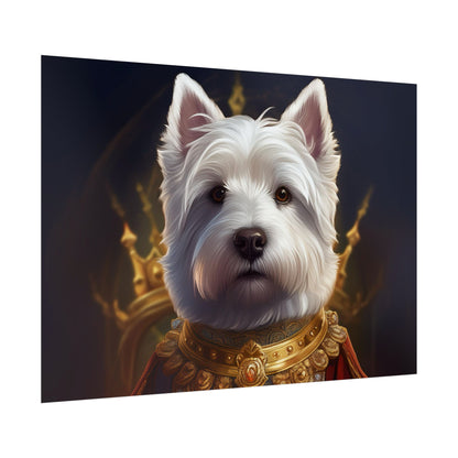 West Highland White Terrier Dog Renaissance Pet Portrait Print, West Highland White Terrier Art Print, Dog Wall Art, Wall Print, Wall Art