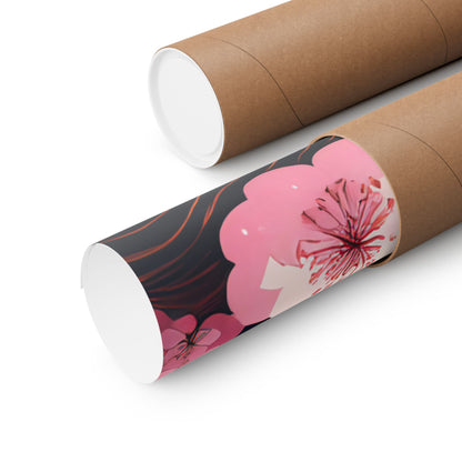Japanese Cherry Blossom Wall Art Print | Wall Art | Wall Print | Japanese Wall Art