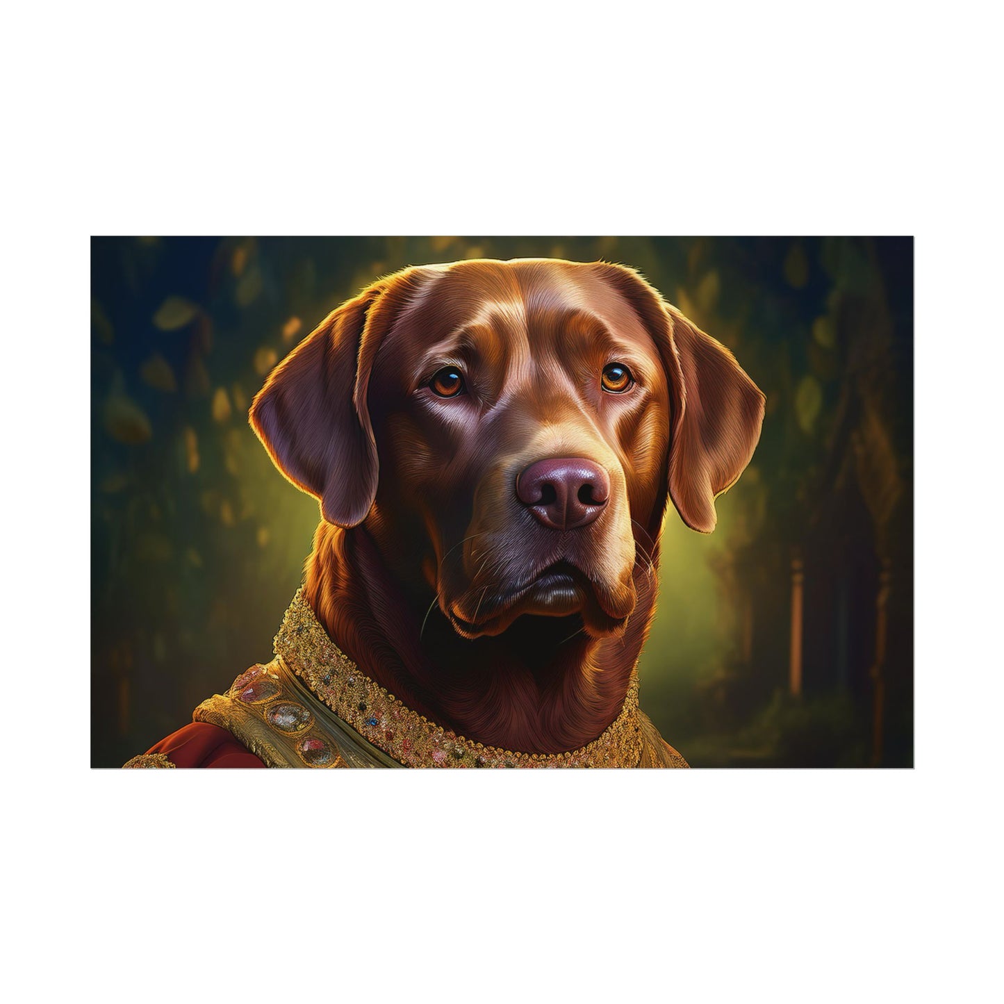Chesapeake Bay Retriever Dog Renaissance Pet Portrait Print, Animal Lover print, Dog Wall Art, wall print, wall art