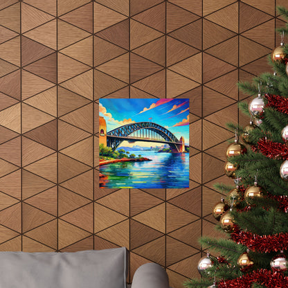 Sydney Harbour Bridge  Australia Painting Print | Wall Art | Wall Print