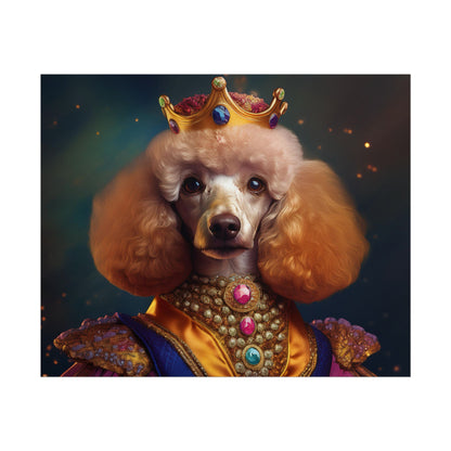 Poodle Dog Renaissance Pet Portrait, Dog Lover Gift, Animal Lover, Home Decor, Wall Art, Wall Print
