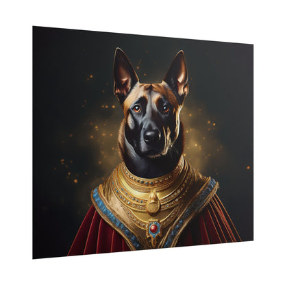 Belgian Malinois Renaissance Dog  Portrait Wall Print, Art Print, Art Print, Animal Lover Home Decor, Dog Wall Art, wall art