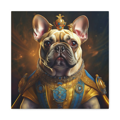 French Bulldog Renaissance Pet Portrait on Canvas | Wall Print | Wall Art | Dog Art