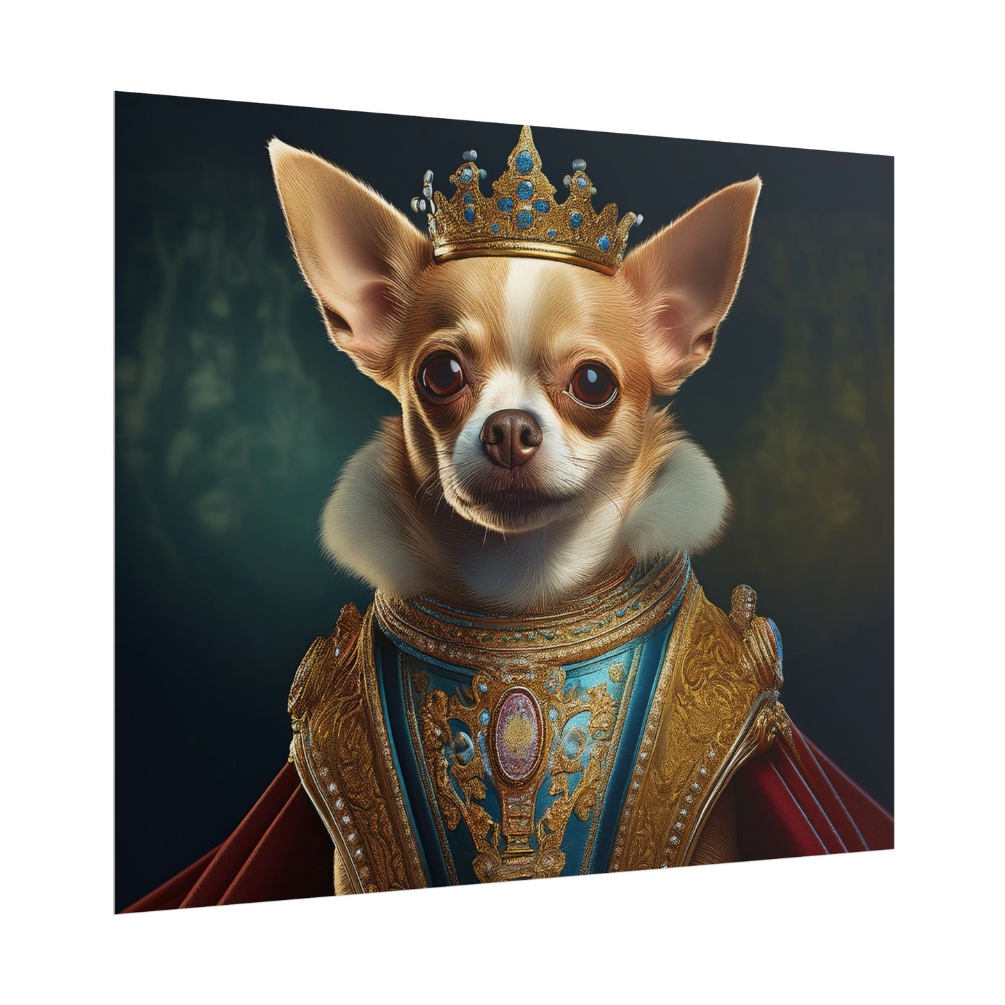 Chihuahua Dog Renaissance Pet Portrait Print | Wall print | Wall art