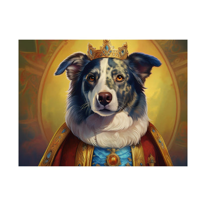 Border Collie Dog Renaissance Pet Portrait Print, Animal Lover gift, wall art, wall print, dog art