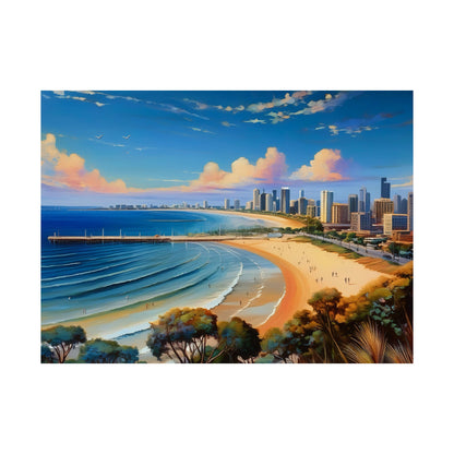 St Kilda Beach Australia Coastal Print | Style 1 | Wall Art | Wall Print
