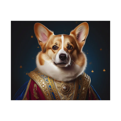 Pembroke Welsh Corgi Renaissance Pet Portrait Print | Wall Art | Wall Print | Dog Art
