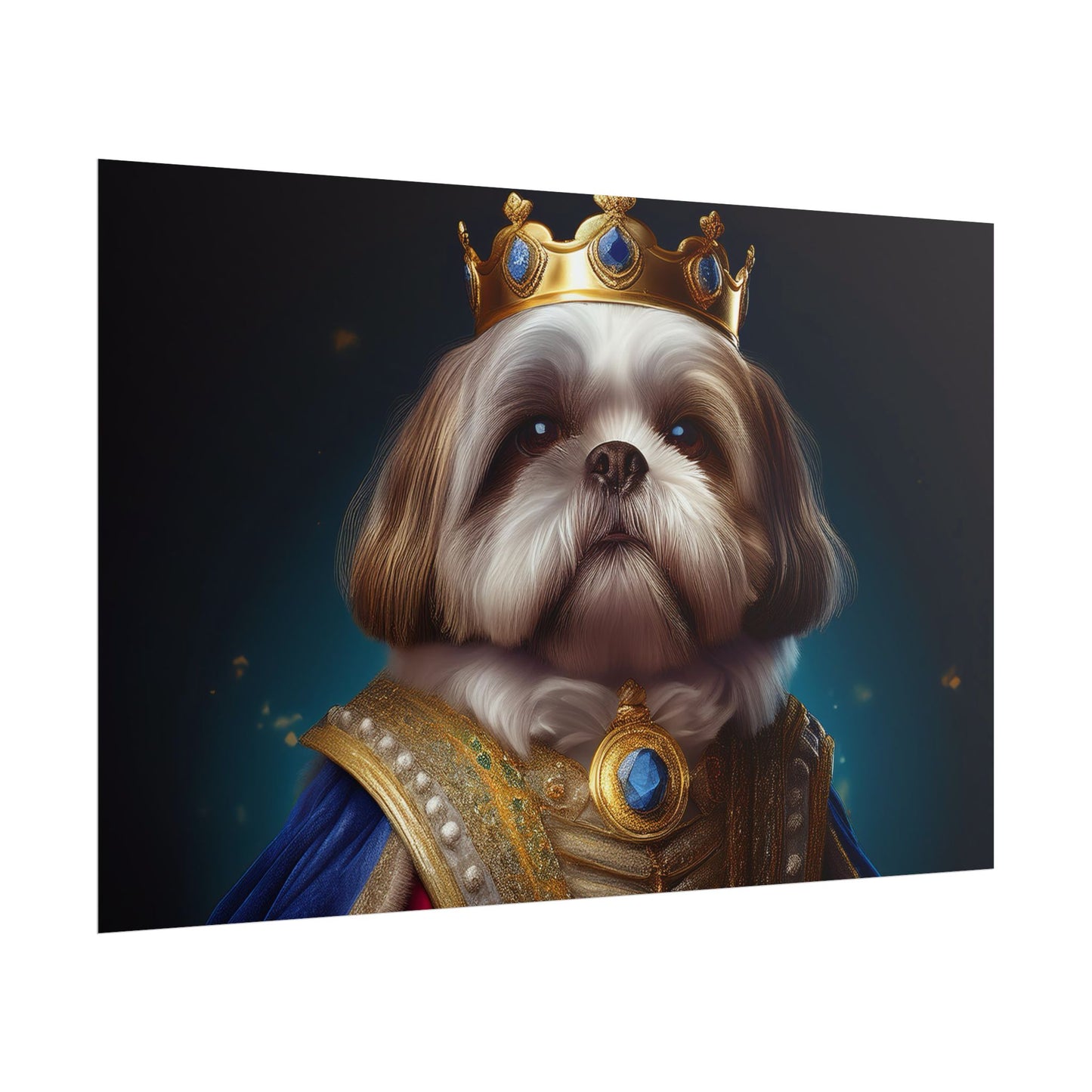 Shih Tzu Renaissance Pet Portrait Print | Dog Lover Wall Art | Dog Memorial Gift | Wall Art | Wall Print