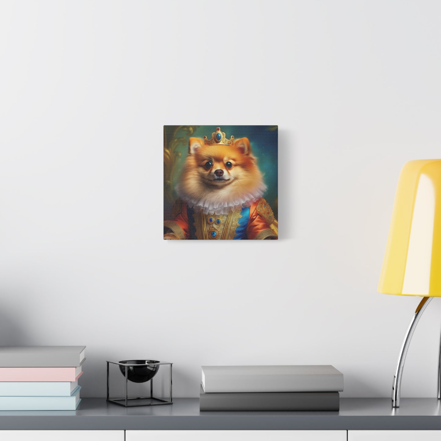Pomeranian  Renaissance  Pet Portrait - Canvas - dog art, dog portait, wall art, wall print