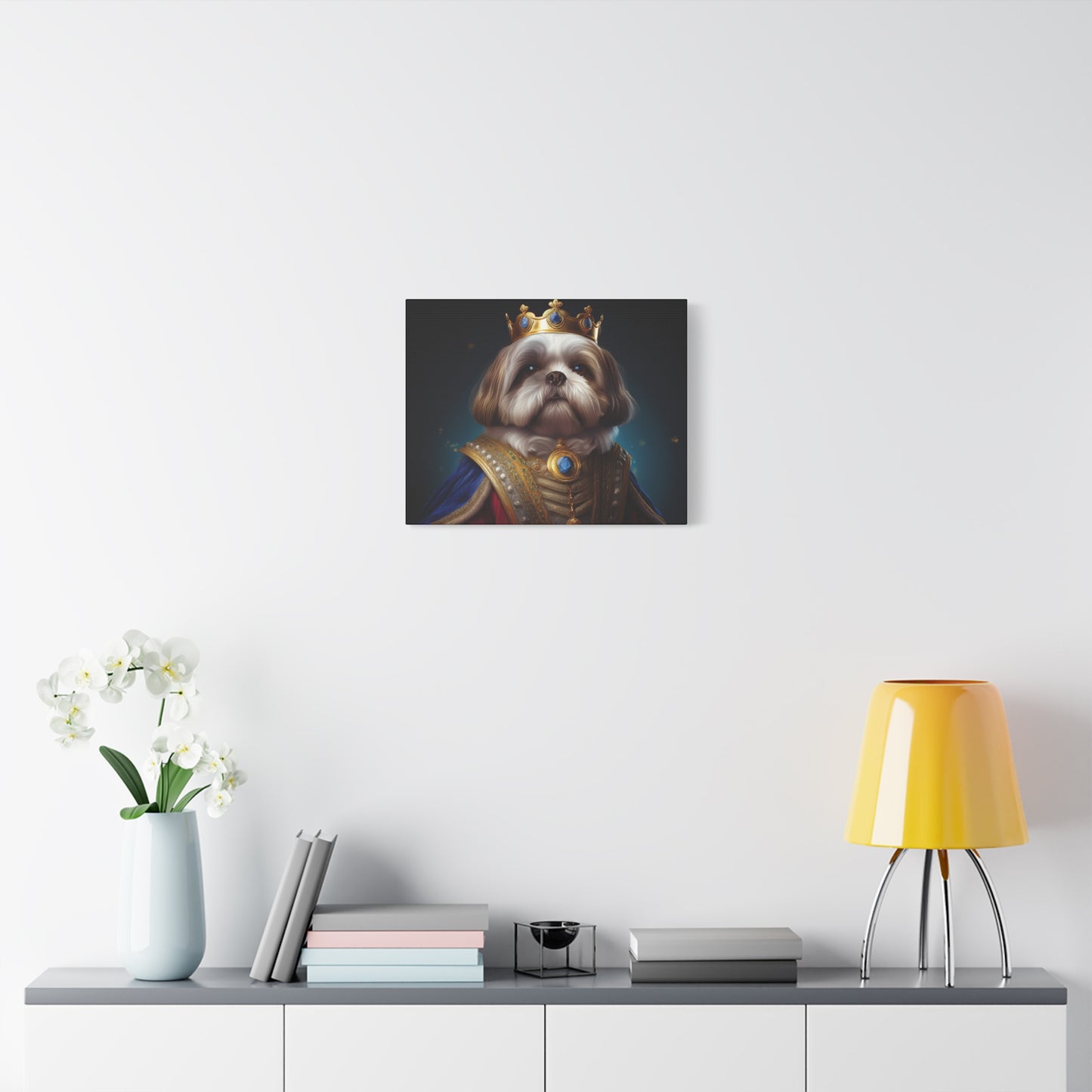 Shih Tzu Renaissance Pet Portrait on Canvas | wall art, wall print, dog portrait, dog art