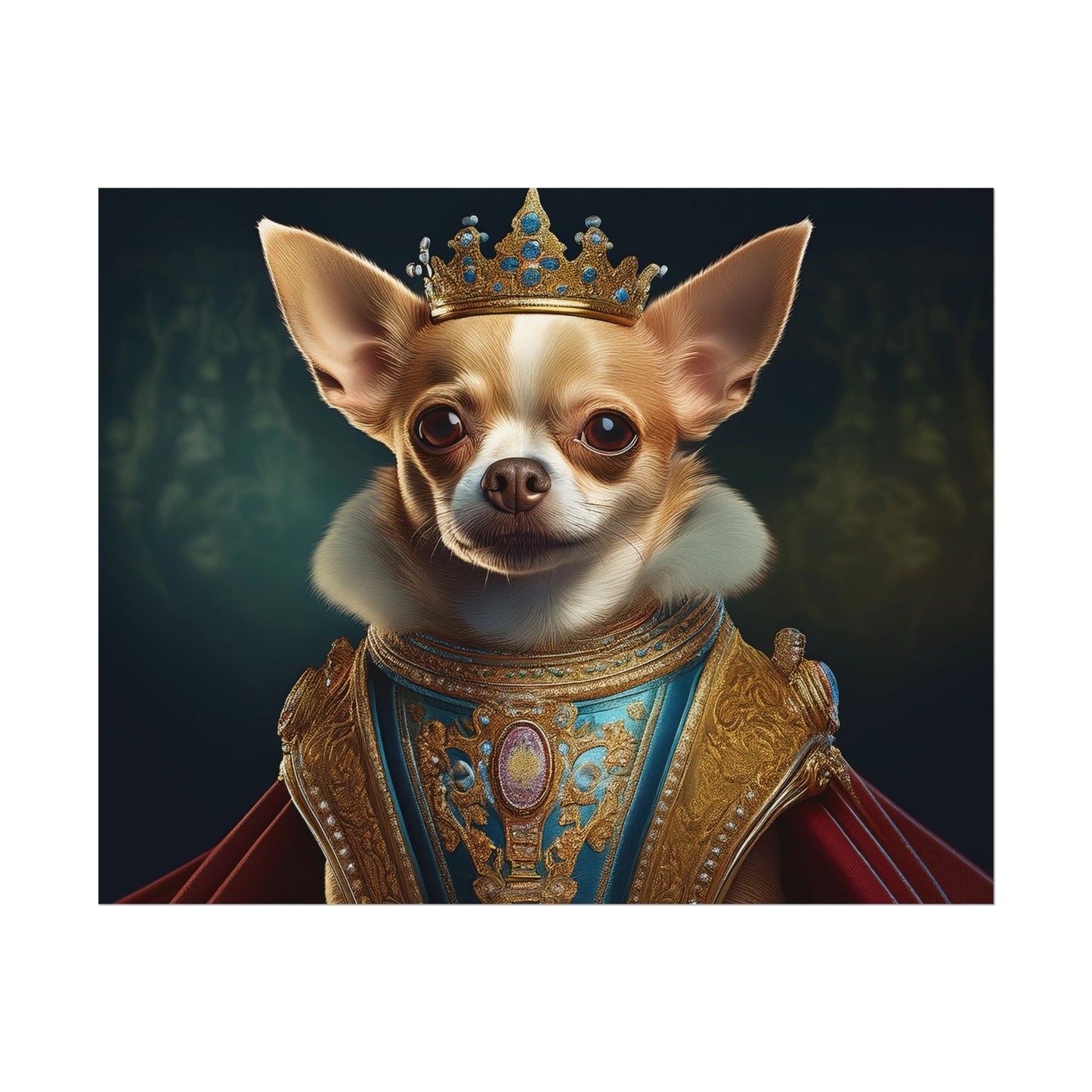 Chihuahua Dog Renaissance Pet Portrait Print | Wall print | Wall art