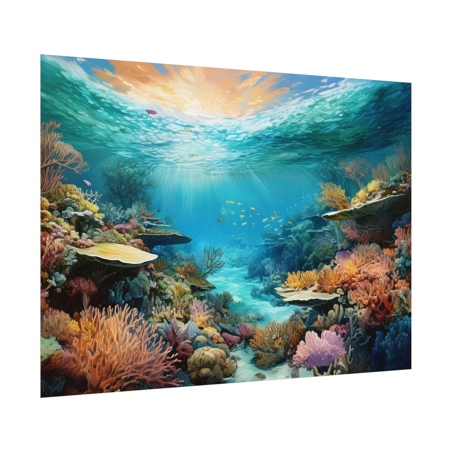 Great Barrier Reef  Australia Coastal Print | Style 2 | Wall Art | Wall Print