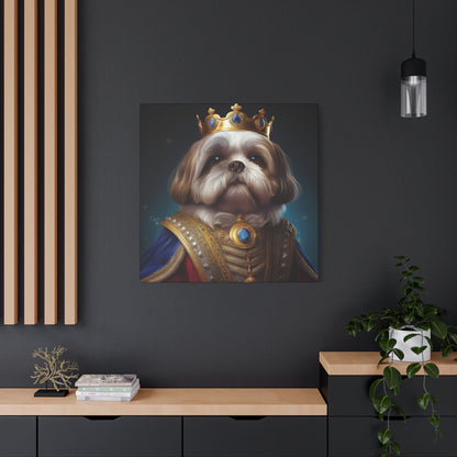 Shih Tzu Renaissance Pet Portrait on Canvas | wall art, wall print, dog portrait, dog art