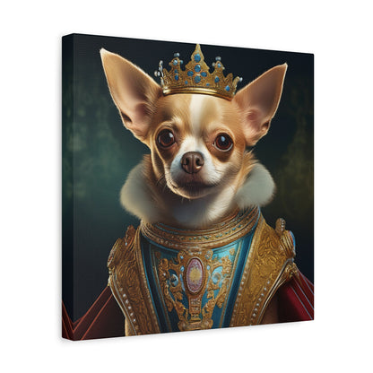 Chihuahua Renaissance Pet Portrait on Canvas | Wall art | Wall print | Dog art