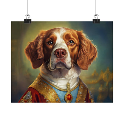 Brittany Dog Renaissance Pet Portrait Print, Brittany Art Print, Wall Decor Gift, Animal Lover, Dog Wall Art, wall print, wall art