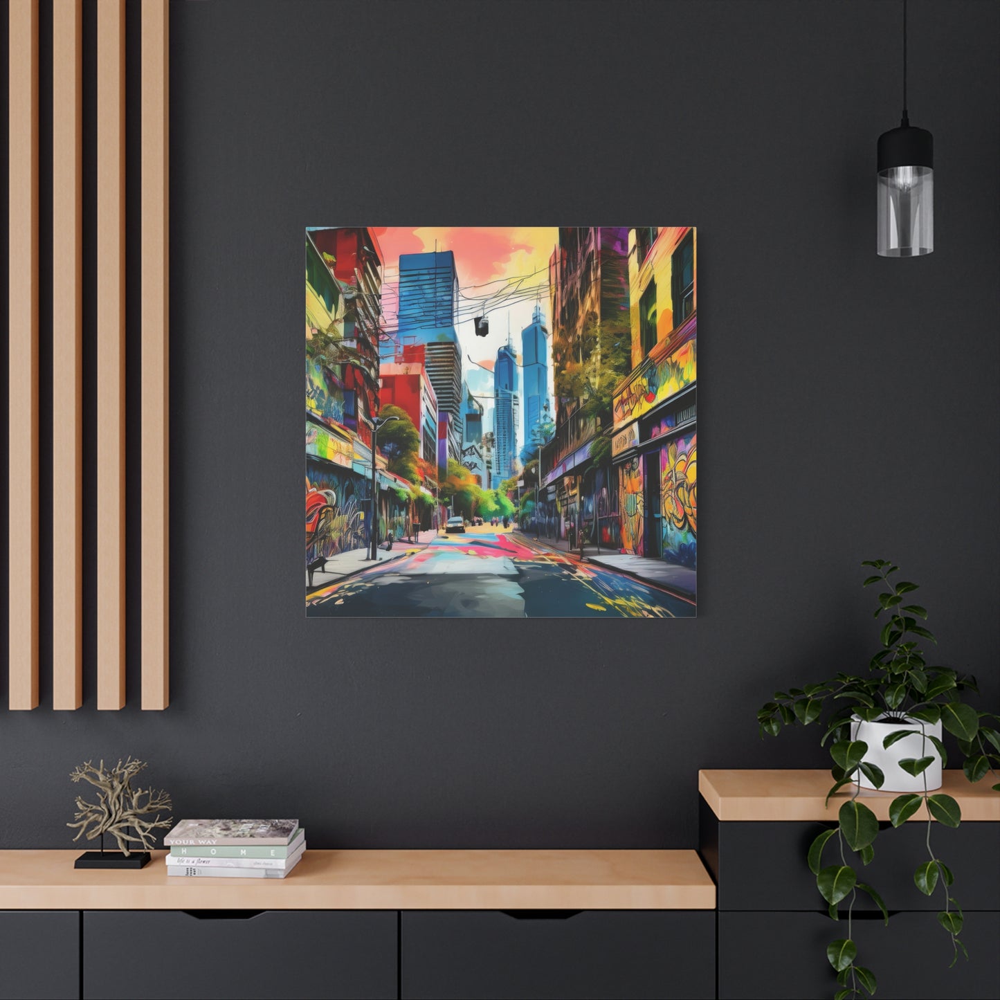 Melbourne Street Graffiti Australia Canvas Art | Style 1 | Wall Art | Wall Print