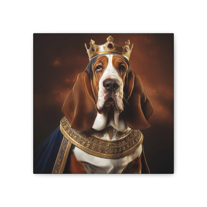 Basset Hound Renaissance Pet Portrait on Canvas | Wall art | wall print | Dog Art