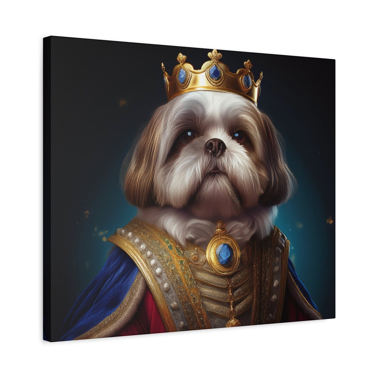 Shih Tzu Renaissance Pet Portrait on Canvas | wall art, wall print, dog portrait, dog art