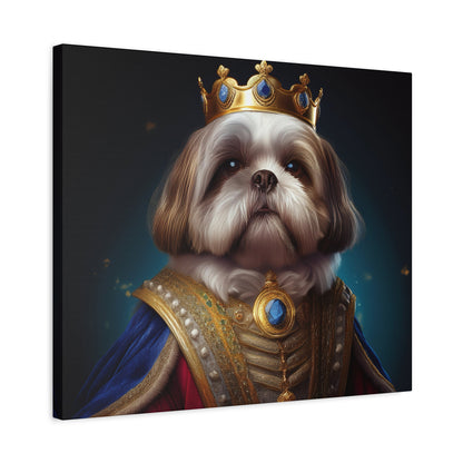 Shih Tzu Renaissance Pet Portrait on Canvas | wall art, wall print, dog portrait, dog art