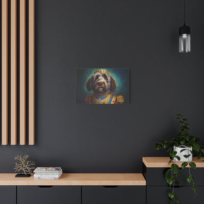 Portuguese Water Dog Renaissance Pet Portrait on Canvas | wall art | wall print
