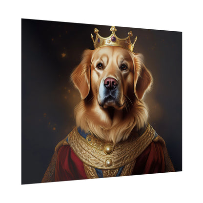 Golden Retriever Renaissance Dog Portrait  Art Print, Wall Decor Gift, Animal Lover Home Decor, Dog Wall Art