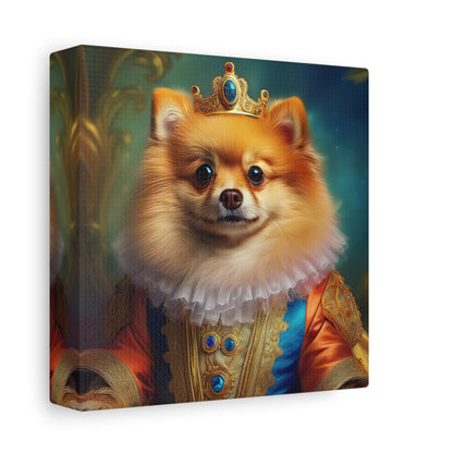 Pomeranian  Renaissance  Pet Portrait - Canvas - dog art, dog portait, wall art, wall print