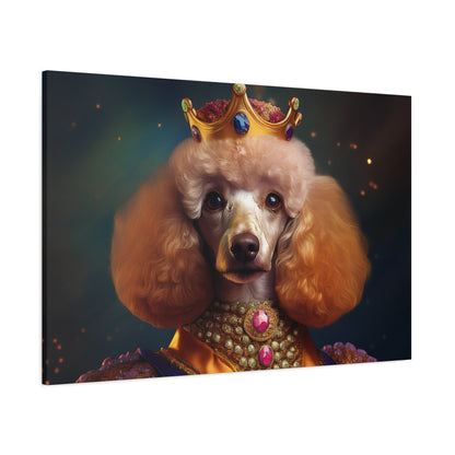 Poodle Pet Dog Renaissance Portrait on Canvas | Wall art | wall print