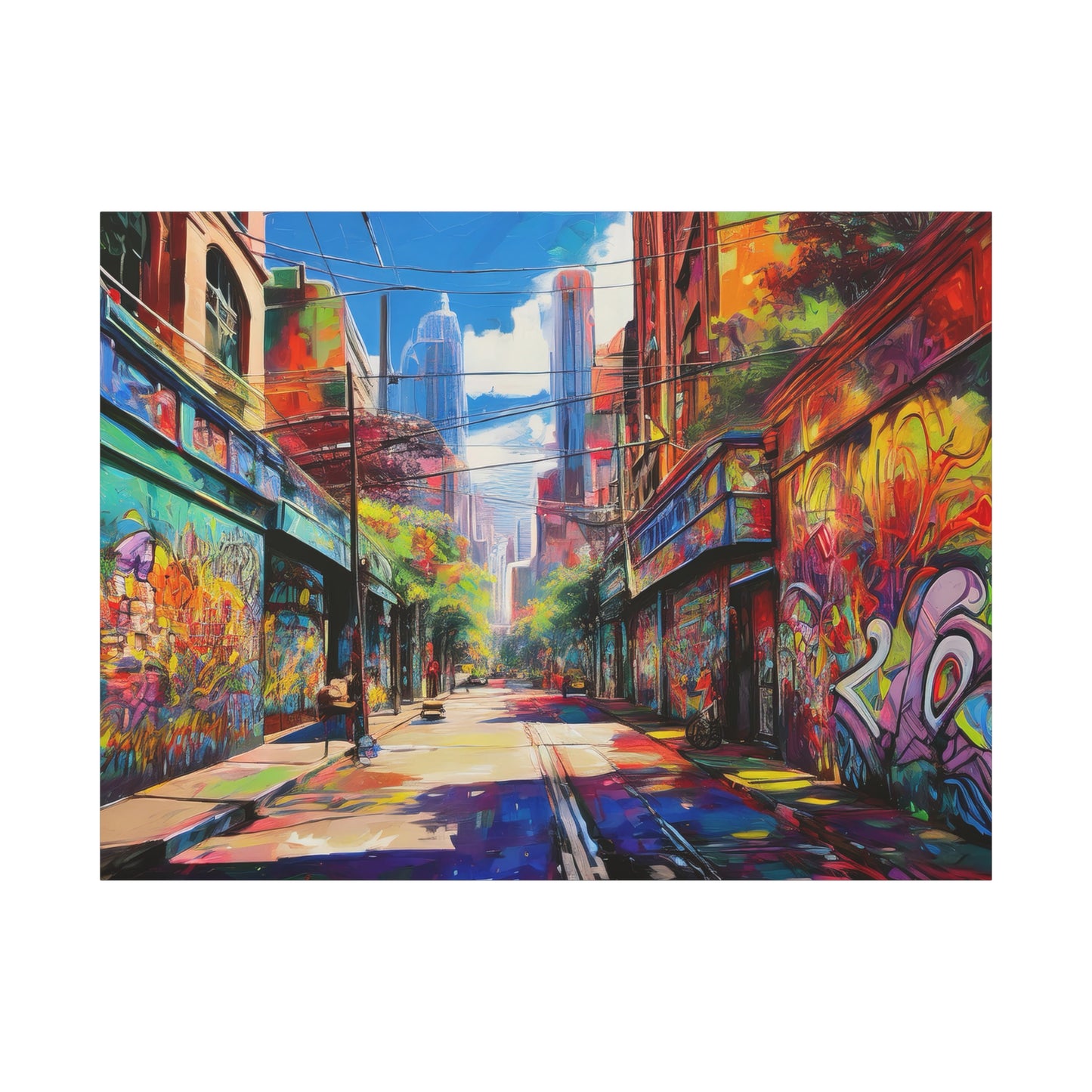 Melbourne Street Graffiti Australia on Canvas | Style 2 | Wall Art | Wall Print
