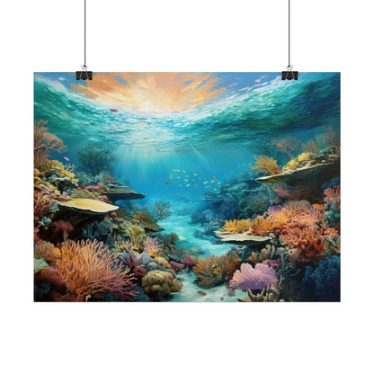 Great Barrier Reef  Australia Coastal Print | Style 2 | Wall Art | Wall Print