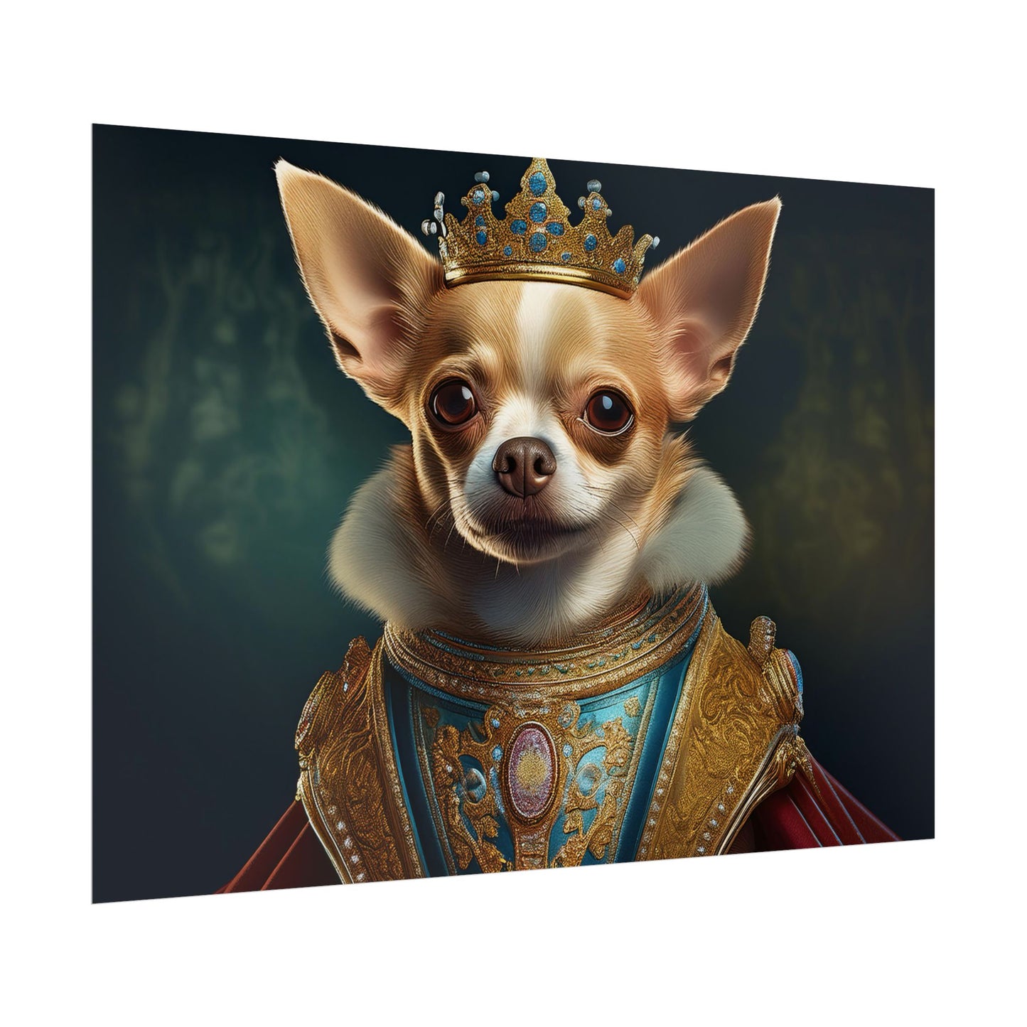 Chihuahua Dog Renaissance Pet Portrait Print | Wall print | Wall art
