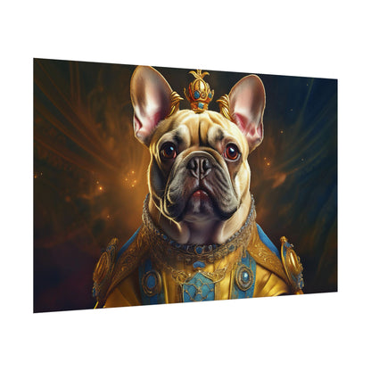 French Bulldog Renaissance Portrait Art Print, Wall Decor Gift, Animal Lover Home Decor, Dog Wall Art
