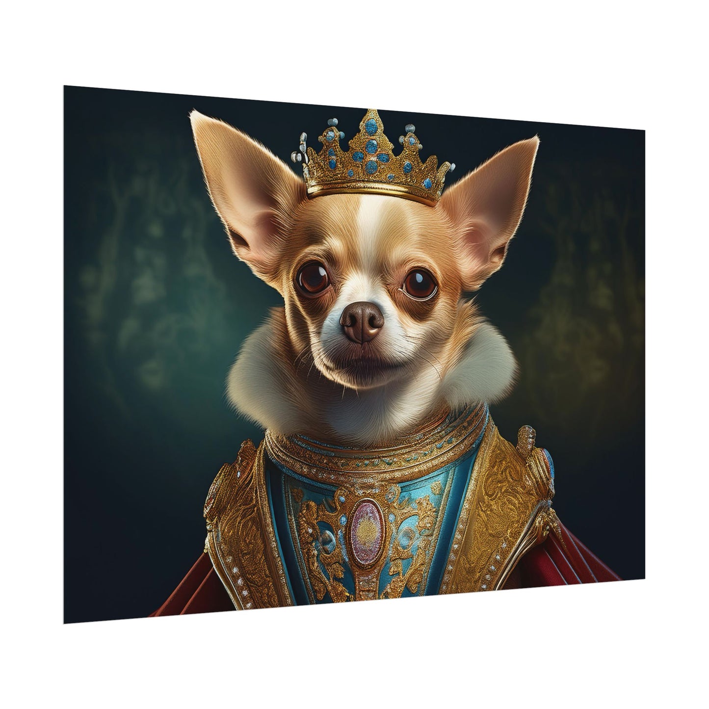Chihuahua Dog Renaissance Pet Portrait Print | Wall print | Wall art