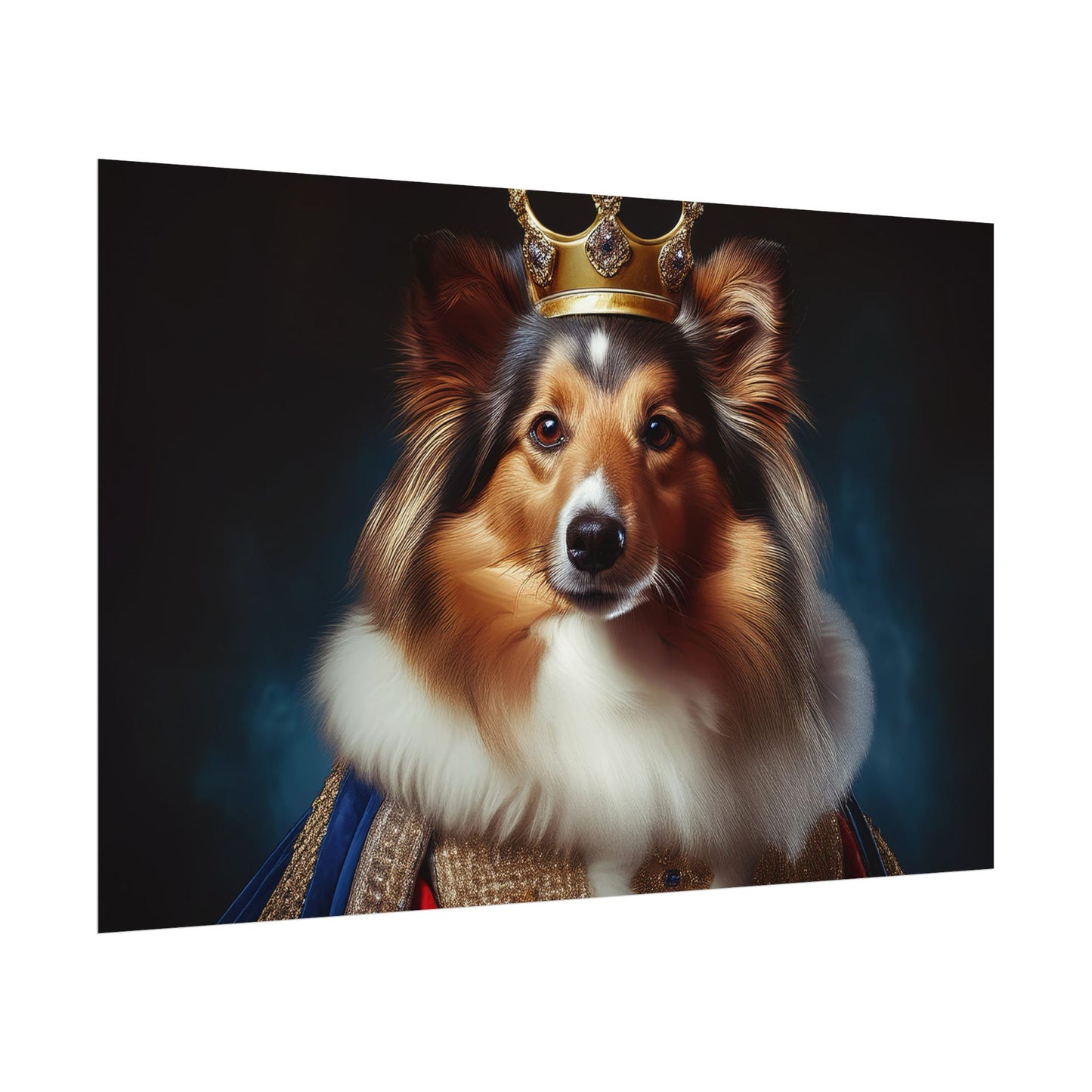 Shetland Sheepdog Renaissance Dog Portrait Art Print, Wall Decor Gift, Animal Lover Home Decor, Dog Wall Art