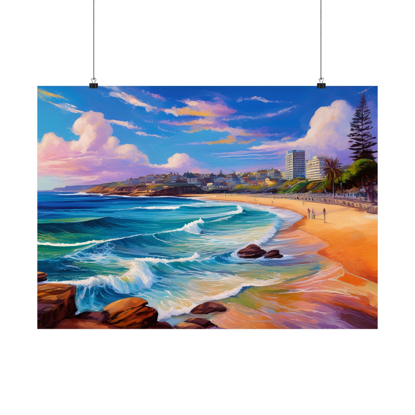 Coogee Beach Australia Coastal Print | Style 1 | Wall Art | Wall Print